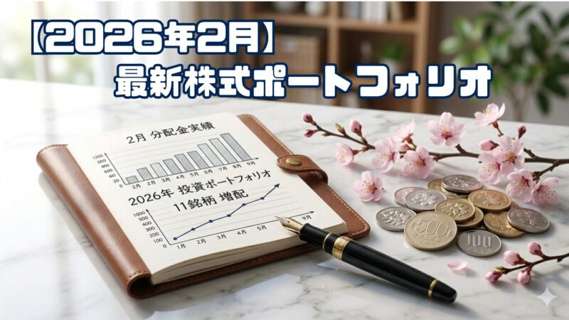 【2026年2月】保有11銘柄が増配！サイドFIREへ加速する最新ポートフォリオ公開